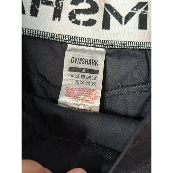 Gymshark Legacy Fitness Shorts Stretch Logo Black Women's Small OG - Picture 3 of 8
